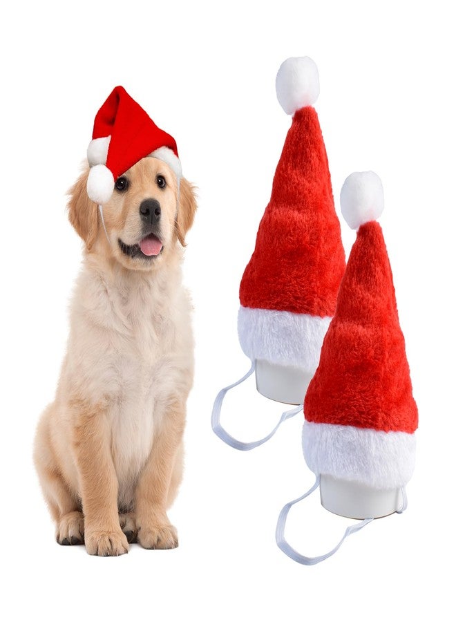 Dancepanda Mini Dog Santa Hat for Dogs Christmas Hat,Small Cat Santa Hats(Red) - Image 1
